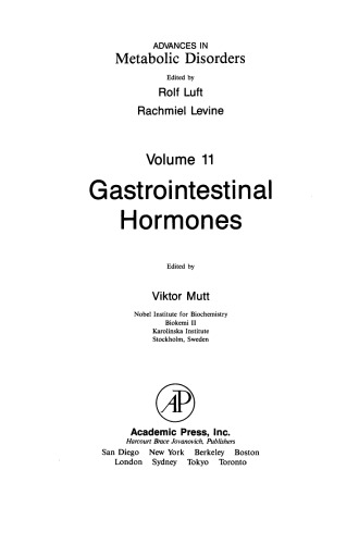 Gastrointestinal Hormones