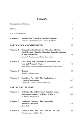 The Economics of Time Use