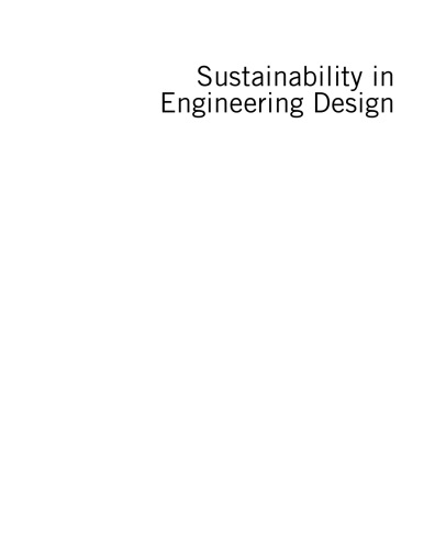 Sustainability in Engineering Design