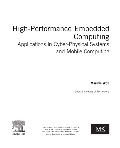 High-Performance Embedded Computing. Architectures, Applications, and Methodologies