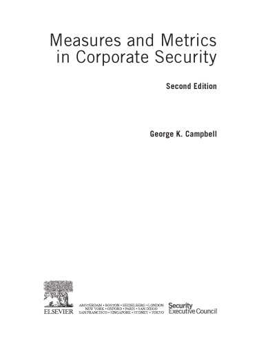 Measures and Metrics in Corporate Security