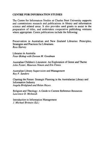 Disaster Recovery for Archives, Libraries and Records Management Systems in Australia and New Zealand