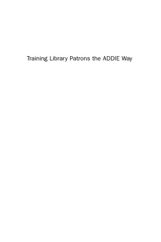 Training Library Patrons the ADDIE Way
