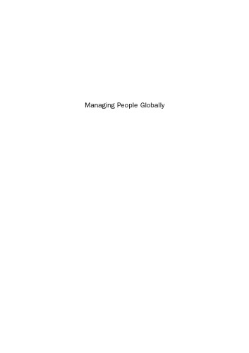 Managing People Globally. An Asian Perspective