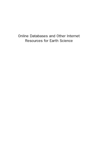 Online Databases and Other Internet Resources for Earth Science