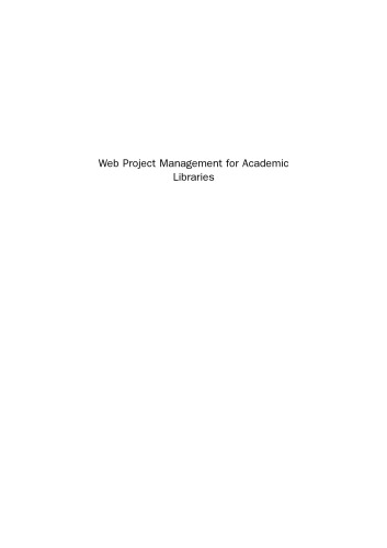 Web Project Management for Academic Libraries