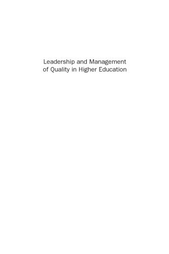 Leadership and Management of Quality in Higher Education