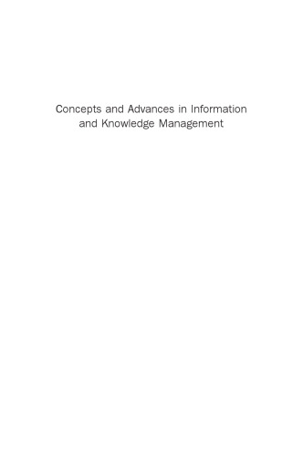 Concepts and Advances in Information Knowledge Management. Studies from Developing and Emerging Economies