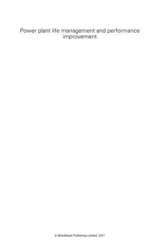 Power Plant Life Management and Performance Improvement