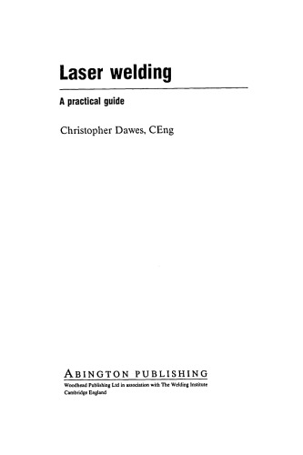 Laser Welding. A Practical Guide