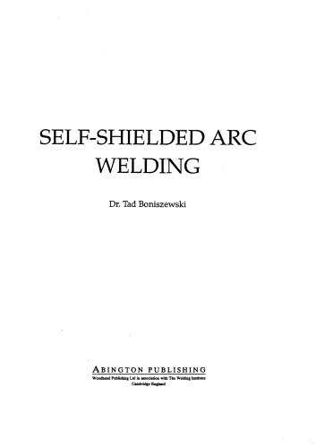 Self-Shielded Arc Welding