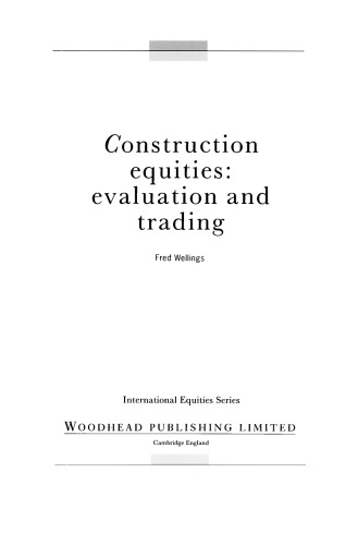 Construction Equities. Evaluation and Trading
