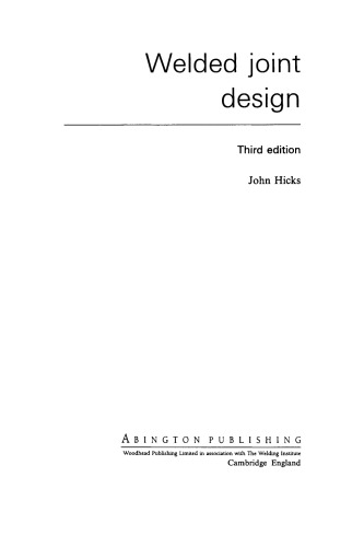 Welded Joint Design