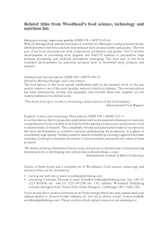 Functional Dairy Products. Volume 1