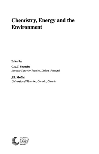 Chemistry, Energy and the Environment