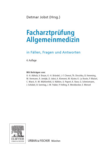Facharztprüfung Allgemeinmedizin. in Fällen Fragen und Antworten