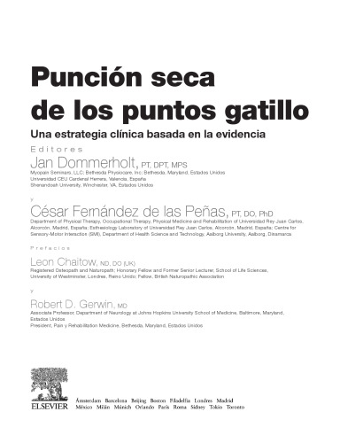 Punción seca de los puntos gatillo. Una estrategia clínica basada en la evidencia