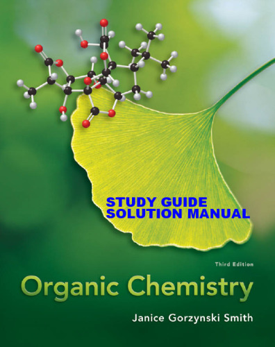 Study Guide/Solutions Manual for Organic Chemistry