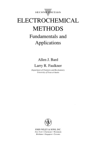 Electrochemical methods