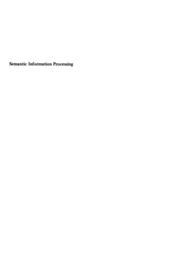 Semantic information processing