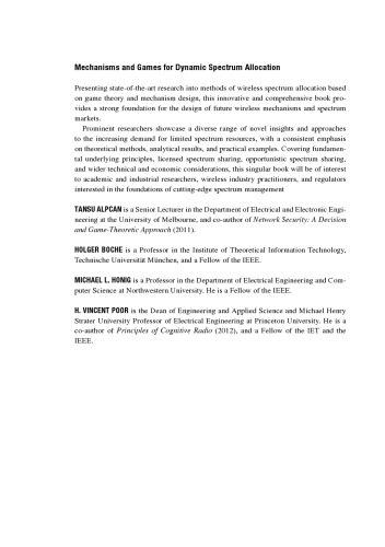 Mechanisms and Games for Dynamic Spectrum Allocation