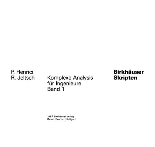 Komplexe Analysis für Ingenieure: Band 1