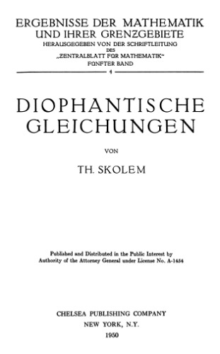 Diophantische Gleichungen