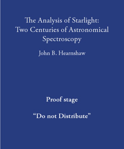 The Analysis of Starlight: Two Centuries of Astronomical Spectroscopy