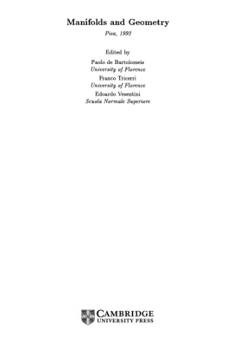 Manifolds and Geometry