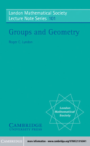 Groups and Geometry