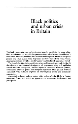 Black Politics and Urban Crisis in Britain