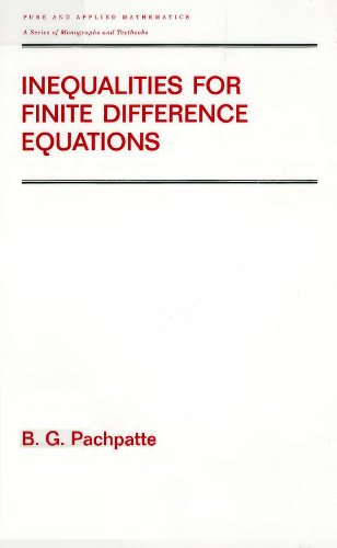 Inequalities for Finite Difference Equations