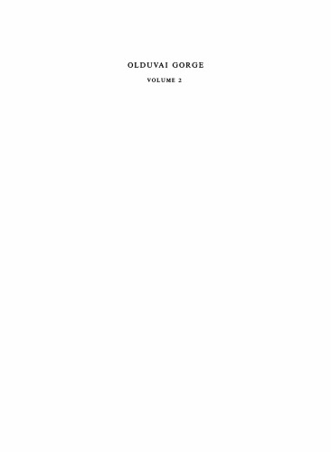 Olduvai Gorge: Volume 2
