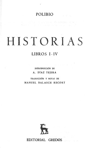 Historias. Libros I-IV