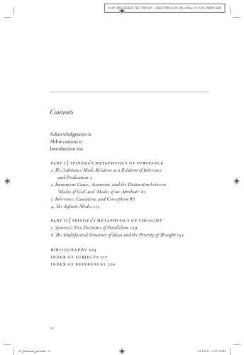 Spinoza's Metaphysics. Substance and Thought