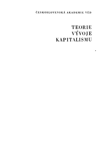 Teorie vývoje kapitalismu