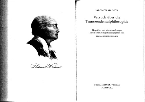 Versuch über die Transzendentalphilosophie