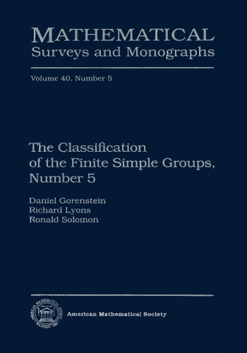 The Classification of the Finite Simple Groups, Number 5; Part III, Chapters 1-6: The Generic Case, Stages l-3a