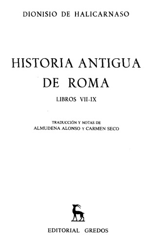 Historia antigua de Roma. Libros VII-IX