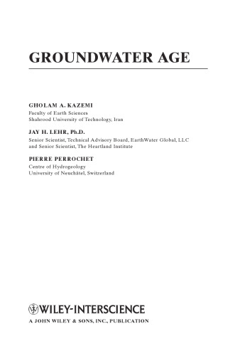 Groundwater age