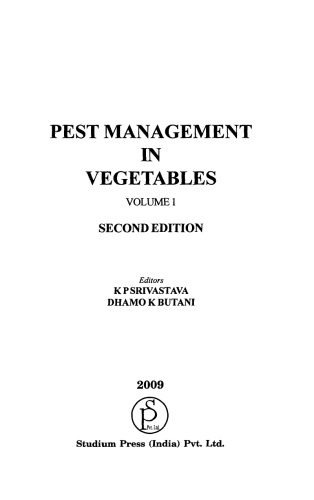 Pest management in vegetables