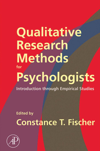 Qualitative research methods in psychologists : introdution to empirical studies