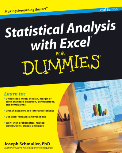 Statistical analysis with Excel for dummies