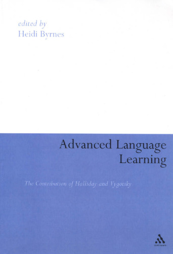 Advanced language learning : the contribution of Halliday and Vygotsky