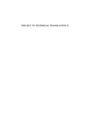 The key to technical translation. / Vol.2, Terminology/lexicography