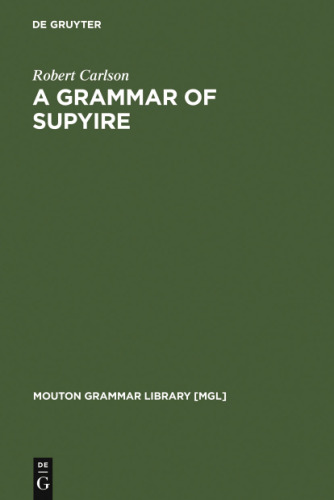 A Grammar of Supyire