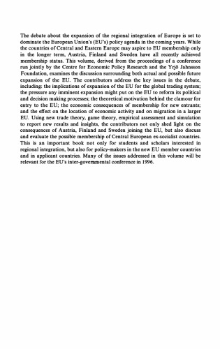 Expanding Membership of the European Union