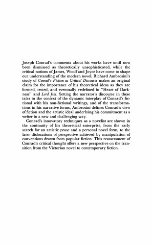 Conrad's Fiction as Critical Discourse