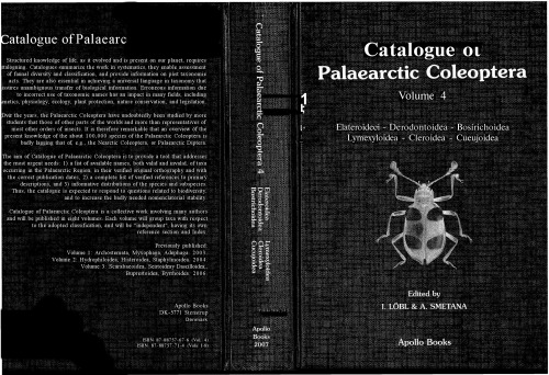 Catalogue of Palaearctic Coleoptera, Vol. 4: Elateroidea, Derodontoidea, Bostrichoidea, Lymexyloidea, Cleroidea and Cucujoidea