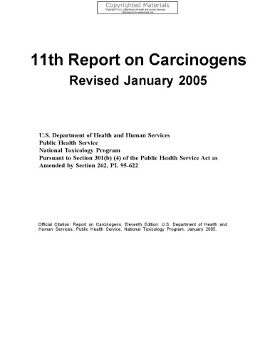 11th Report on Carcinogens